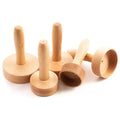 5-delige beukenhouten massagecups set