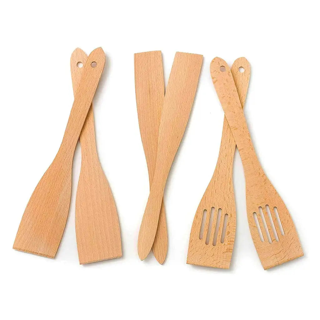 Spatules de cuisine en bois - Bois naturel