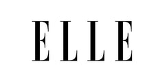 ELLE magazine logo in bold black capital letters.