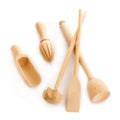 5-teiliges Buchenholz Küchenutensilien-Set