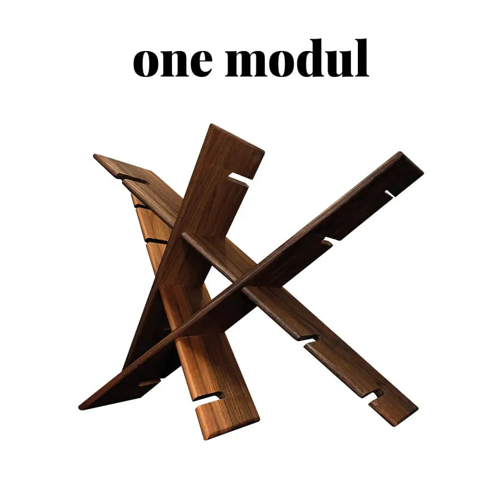 Soporte rústico para vino - Pieza única