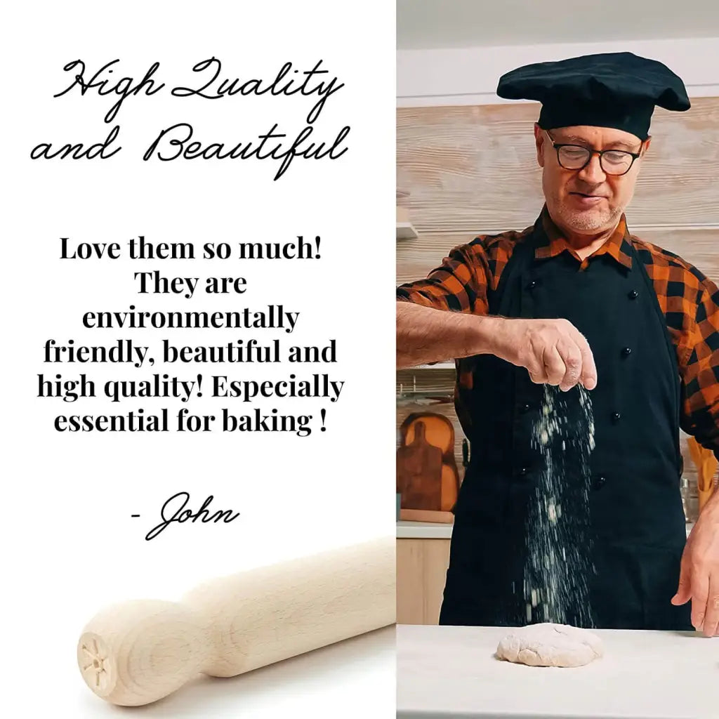 Håndlavet køkkentilbehør - Rulle til udrulning af pizza