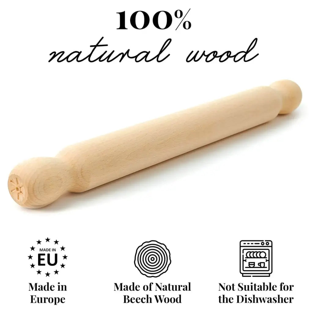Fransk Stil Pizza Rulle - Naturligt Træ