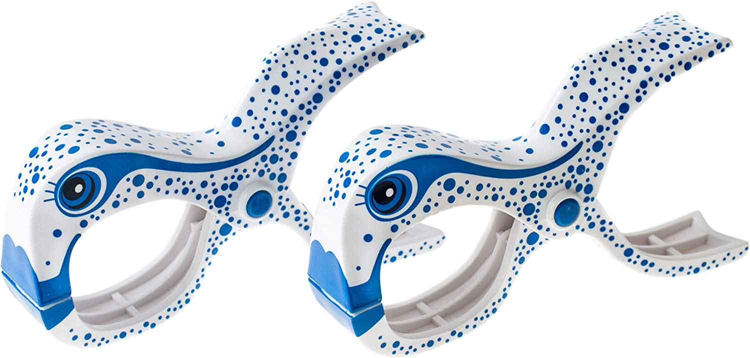 Stora strandklämmor för handduk och kläder - solstol &