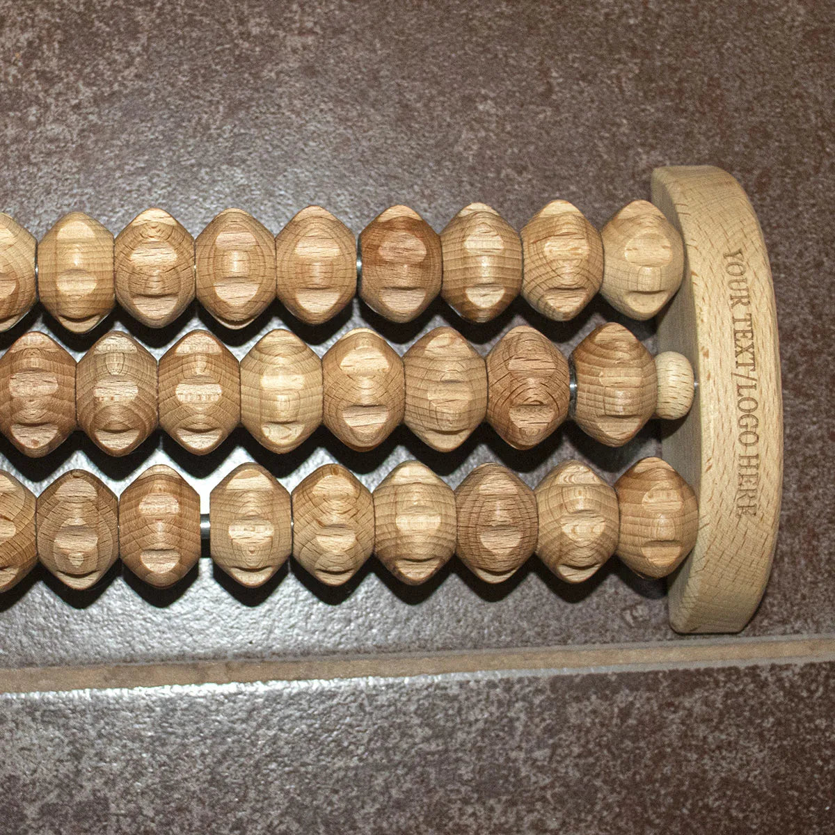 أداة تدليك القدم من خشب الزان المستدام مع نسيج الحبوب الطبيعي