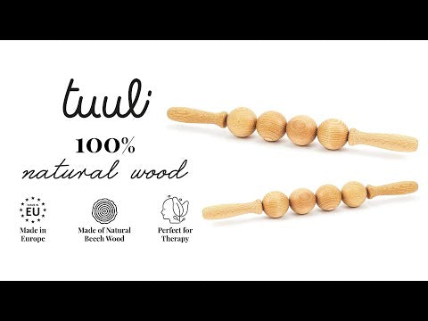 Wooden Ball Massage Roller Video on Youtube