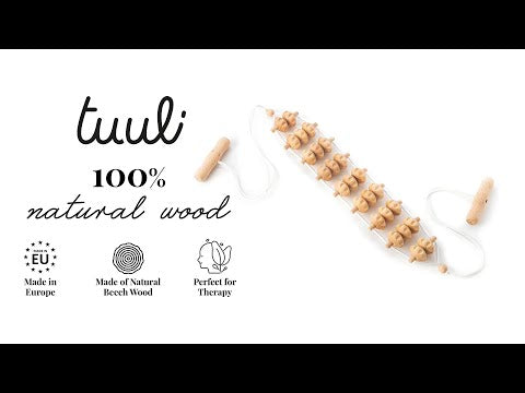Video of Wooden Back Massager Rope 120 cm Beechwood on Youtube