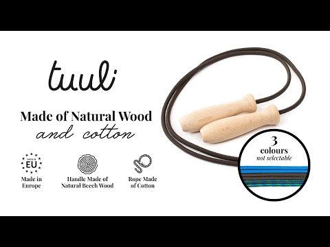 Skipping Rope with Wooden Handle Cotton Rope Video on Youtube