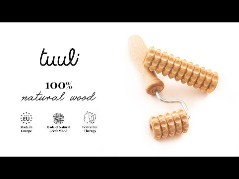 Wooden Body Massage Set Derma Roller for Face Video on Youtube