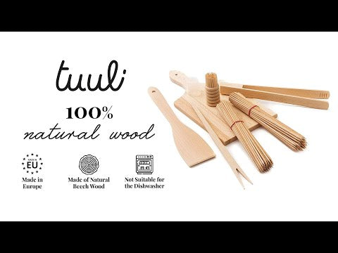 Wooden BBQ Grill Utensils Set - Grilling Essentials Video on Youtube