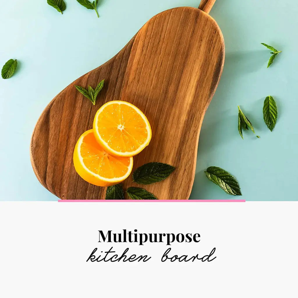 Kézzel készített diófa körte alakú vágódeszka