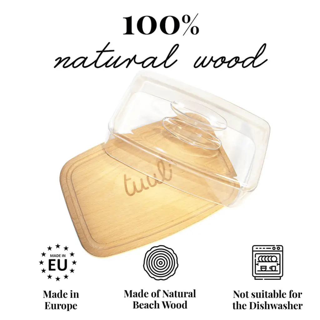 Handgemaakt snijplank van esdoornhout met opbergdeksel, voorzien van een gepersonaliseerde gravure en sapgootje