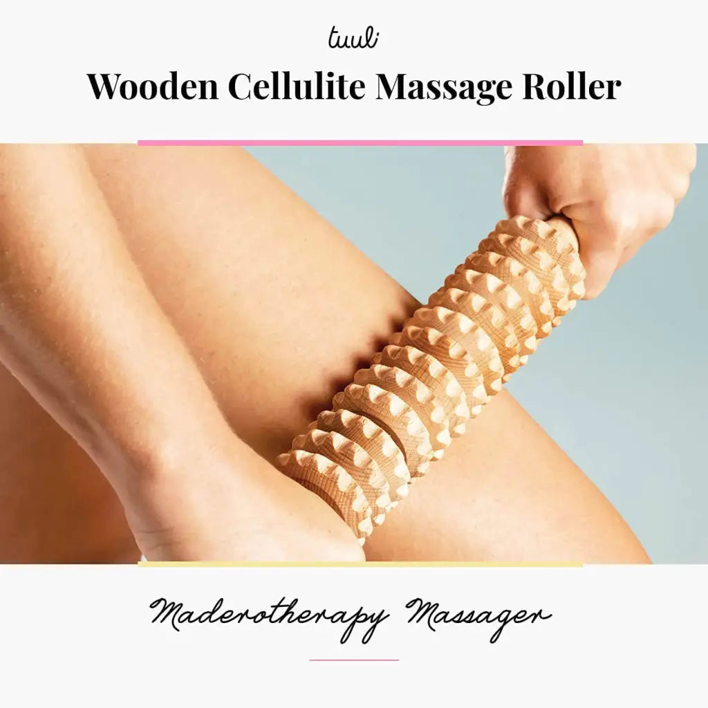 Usage: roller gliding over thigh with slow upward stroke