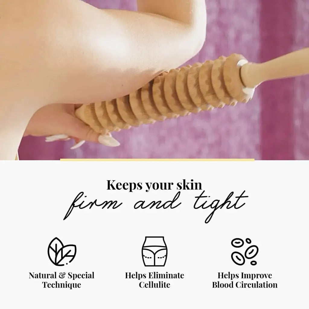 Easy-grip handle detail with natural wood grain visible