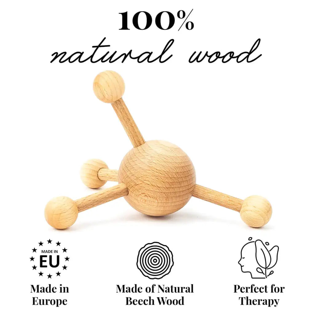 Close-up of massage point showing smooth rounded tip