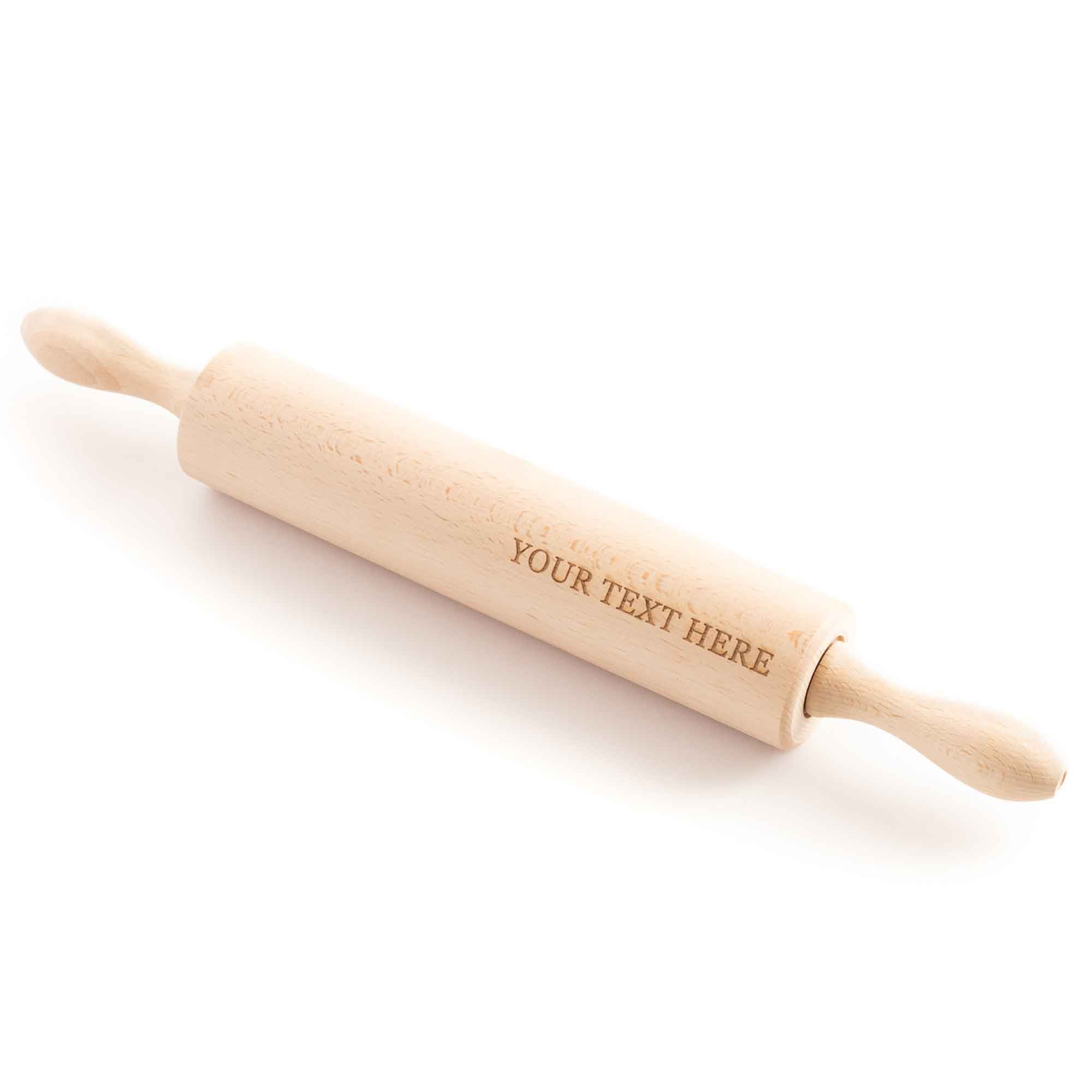 Personalised wooden rolling pin shown as a thoughtful gift for cooks
