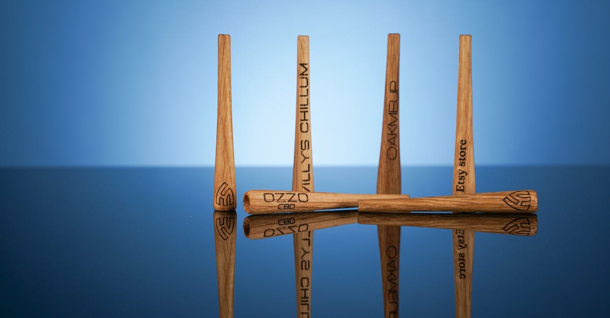 Artisan engraved wooden massager display