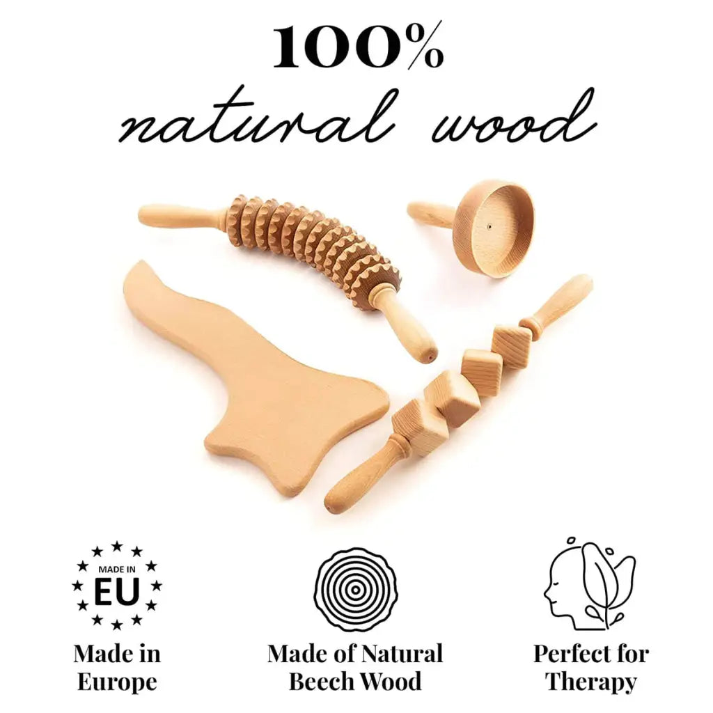 Lifestyle scene: massager set on bathroom shelf with towel and oil