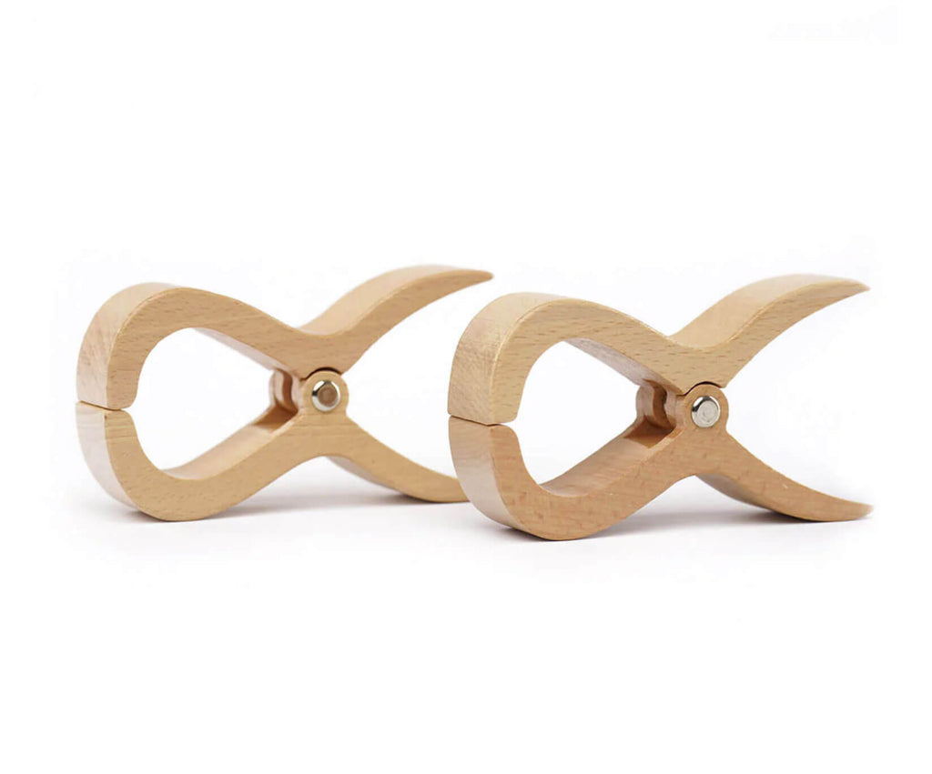 Wooden Beach Clips - Set of 2: Ideal for Beach Towels