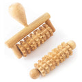 Conjunto de Massagem Corporal — Rolos de Madeira para Derma para Rosto, Pescoço, Braços e Mãos (2 Peças)