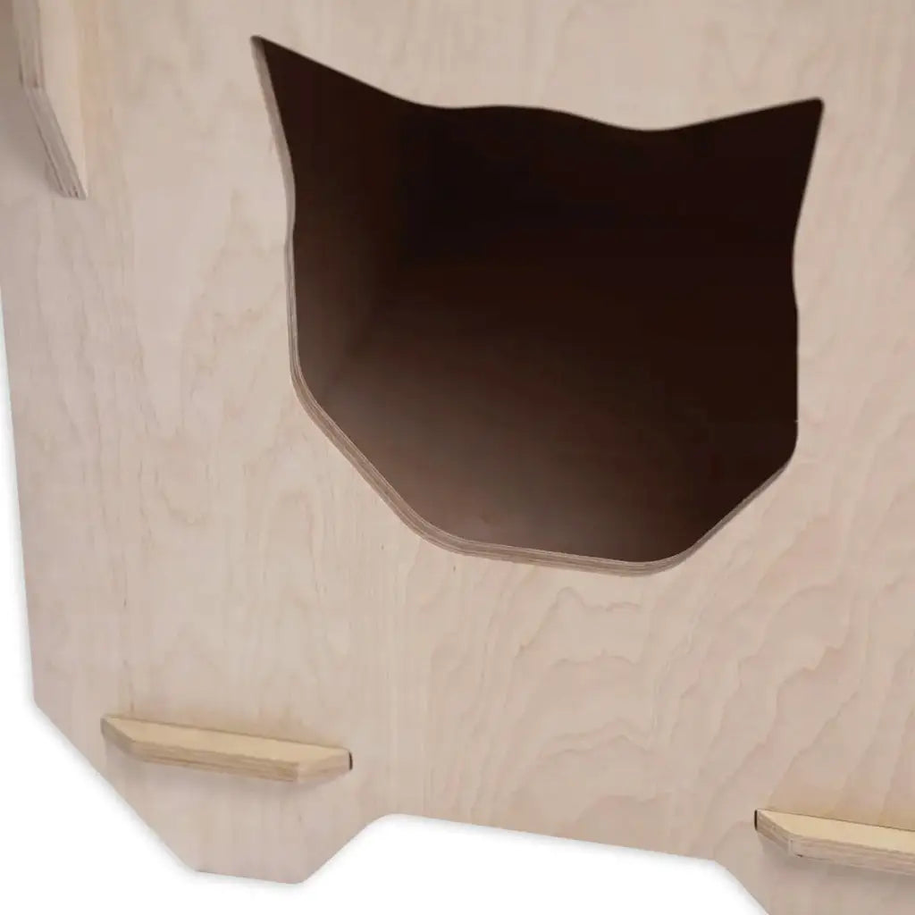 Handcrafted Wooden Cat House