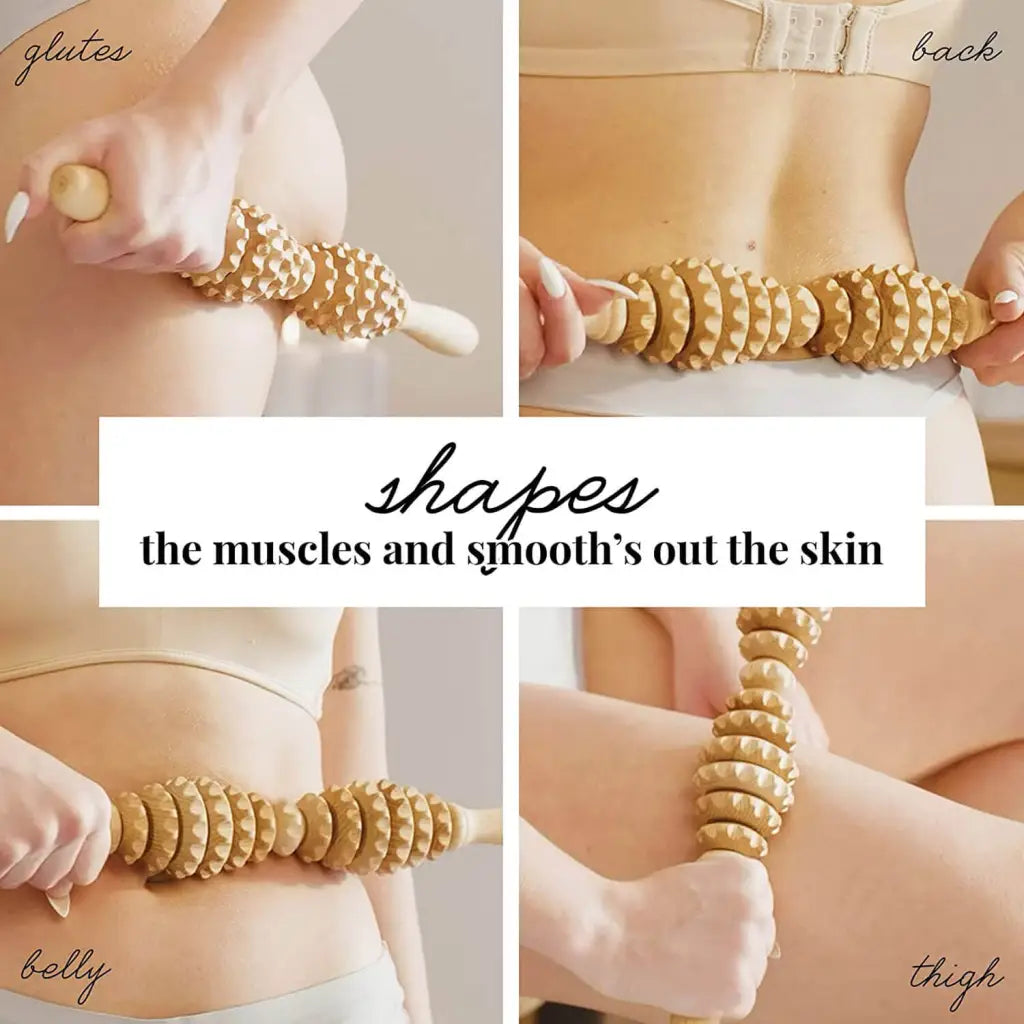 Easy-grip handle detail with natural wood grain visible