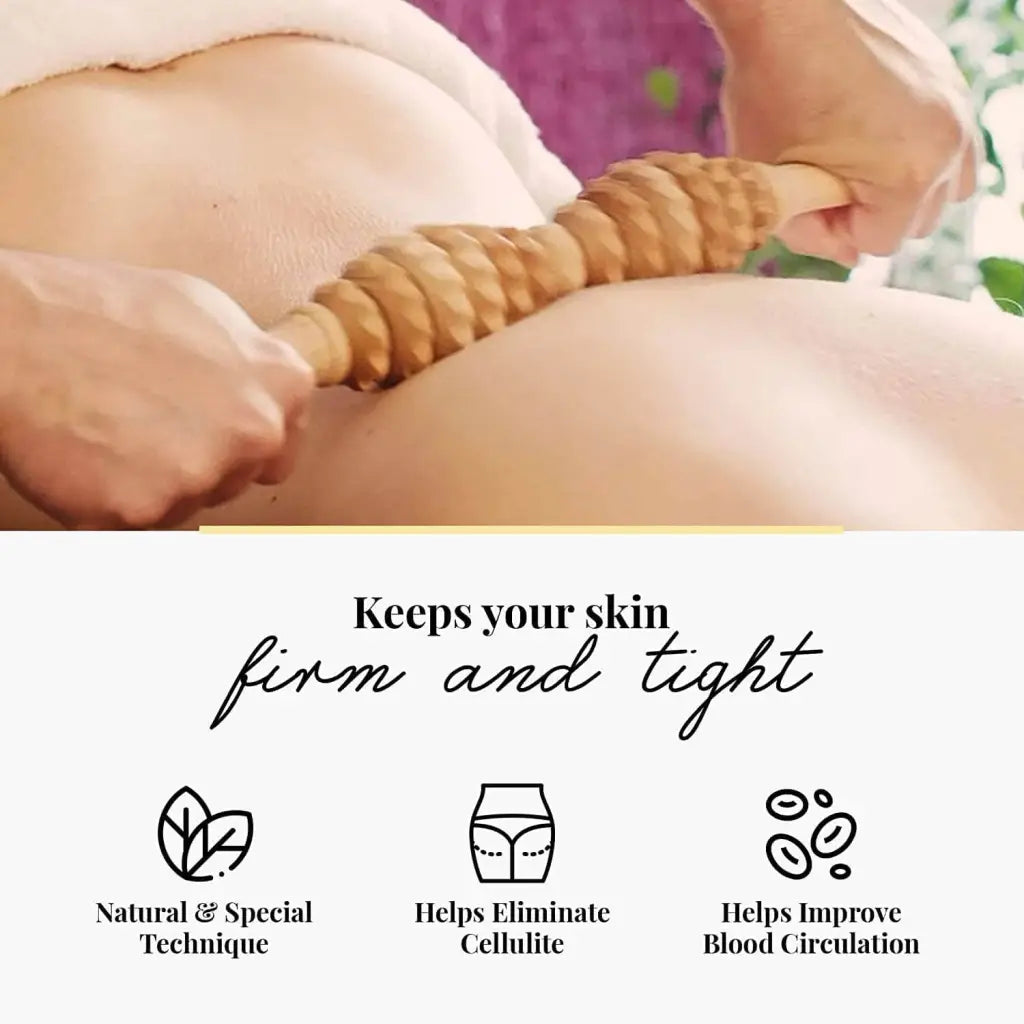 Usage: long, smooth strokes on upper back with light pressure