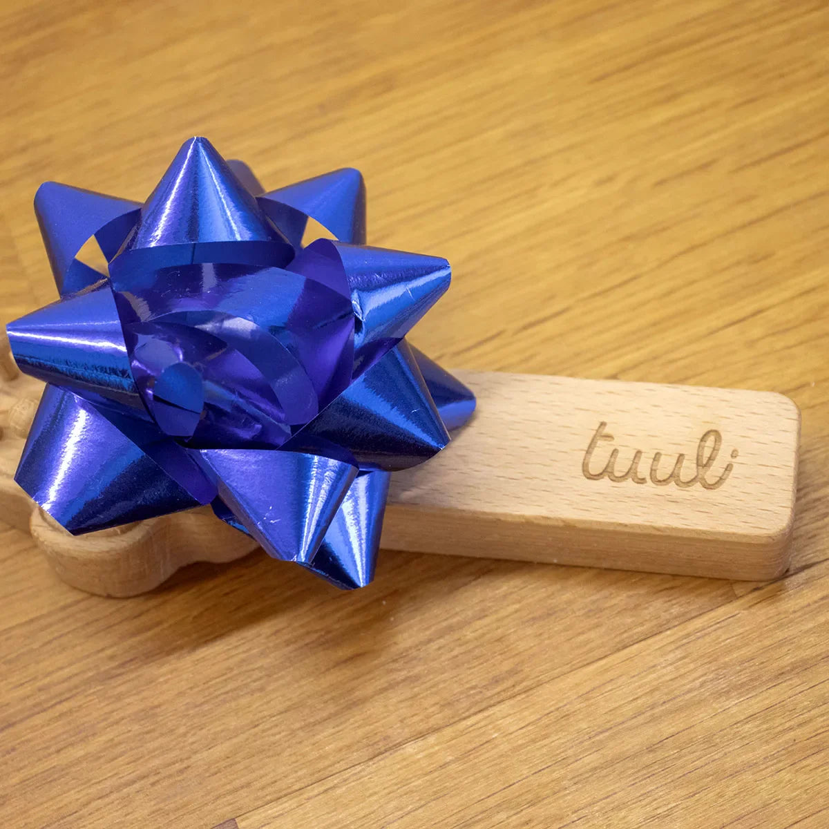 Personalized dog massage tool demonstrating proper pet massage technique