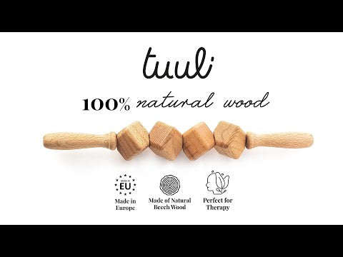 Dice Wooden Massage Roller Maderotherapy Tool Video on Youtube