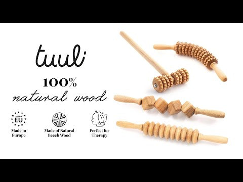 Handcrafted 4-Piece Maderotherapy Set Massager Video on Youtube