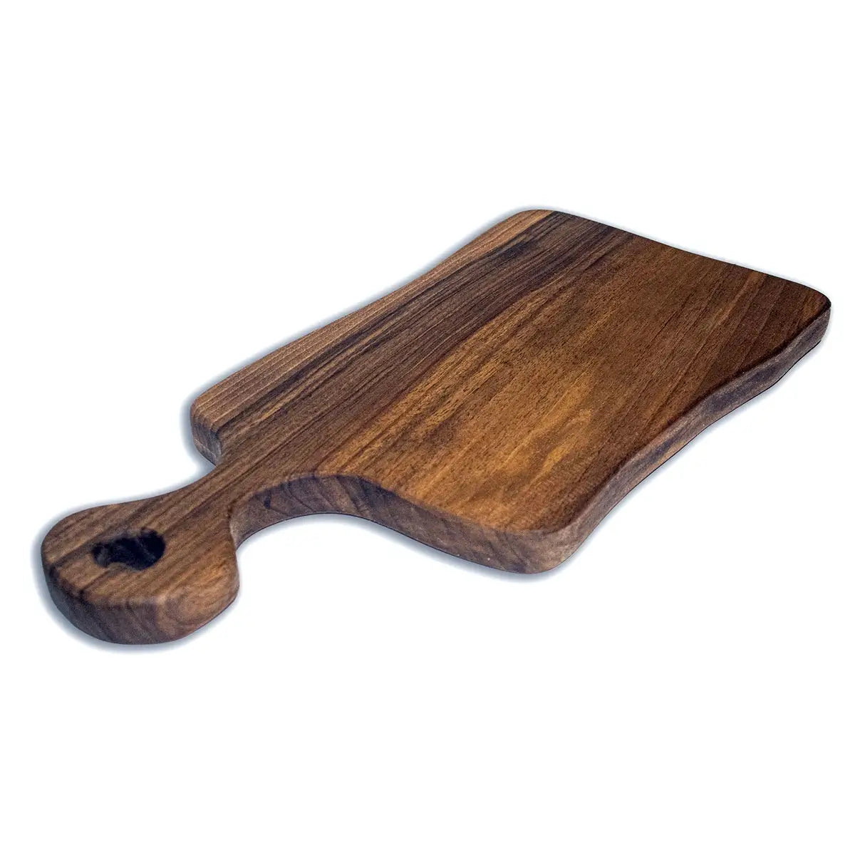 Walnut Wood Board serving as charcuterie and cheese platter at dining table