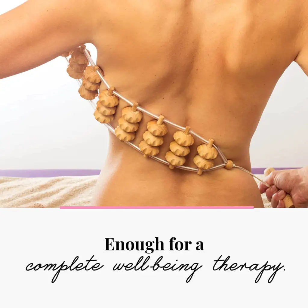 Usage: slow downward strokes on mid back, hands holding both ropes