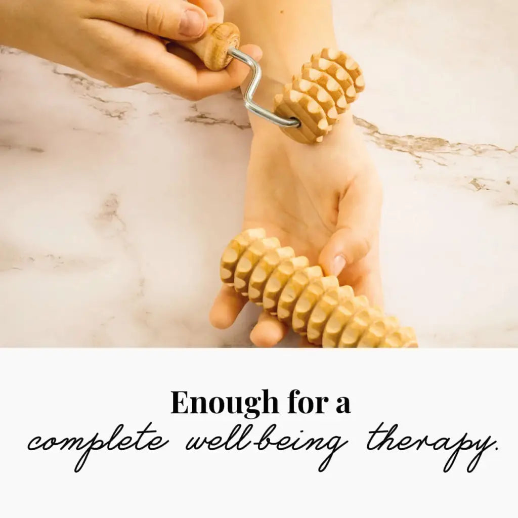 Close-up of smooth roller heads and hand-finished edges