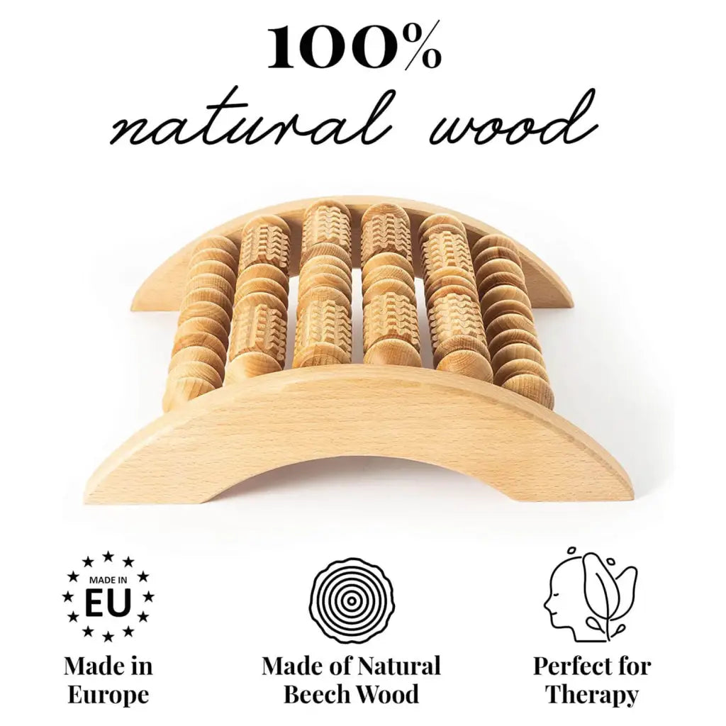 Close-up of roller rows showing smooth finish and spacing