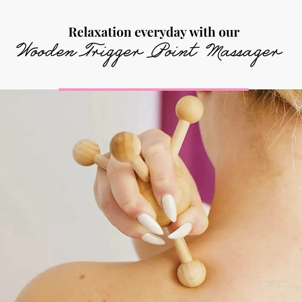 Usage: controlled hold between shoulder blade and spine (avoiding bone)